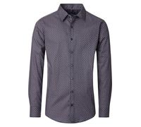 Casa Moda Hemd Comfort Fit – bedruckt, 100% Baumwolle – Herren M, dunkelblau