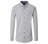 Casa Moda Hemd Casual Comfort Fit Circle Print – Bedruckt, Braun, Größe 3XL