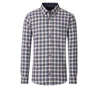 Flanellhemd CASAMODA "CASAMODA Flanellhemd kariert", Herren, Gr. L, Normalgrößen, blau, 100% Baumwolle, kariert, lässig geschnitten, Hemden (86944724-L) blau