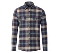 CASAMODA - Flanellhemd blau - Gr. - XXL