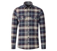 Flanellhemd CASAMODA "CASAMODA kariert" Gr. XXL, Normalgrößen, blau Herren Hemden (27890635-XXL) blau