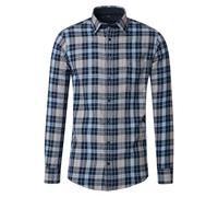 CASAMODA Flanellhemd Langarm kariert Comfort Fit