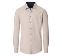 Casa Moda Freizeithemd Comfort Fit beige Faux-Uni Größe M