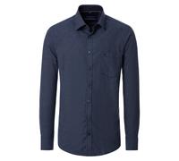 Langarmhemd CASAMODA "CASAMODA Freizeithemd uni", Herren, Gr. L, Normalgrößen, dunkelblau, 100% Baumwolle, unifarben, comfort fit, Hemden (59601032-L) dunkelblau