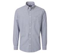 Langarmhemd CASAMODA "CASAMODA Freizeithemd gestreift", Herren, Gr. XL, Normalgrößen, dunkelblau, 100% Baumwolle, gestreift, lässig geschnitten, Hemden (13286464-XL) dunkelblau