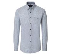 Casa Moda Freizeithemd Casual Fit - bedruckt - Blau - XL