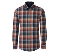 Langarmhemd CASAMODA "CASAMODA Freizeithemd kariert", Herren, Gr. 3XL, Normalgrößen, grün (dunkelgrün), 100% Baumwolle, kariert, comfort fit, Hemden (83260340-XXXL) dunkelgrün