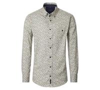 Casa Moda Casual Fit Hemd grün, Bedruckt