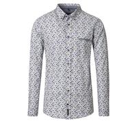 Casa Moda Casual Fit Hemd grün, Bedruckt