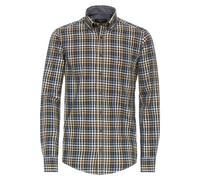 CASAMODA Freizeithemd kariert Casual Fit Beige M