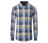 Langarmhemd CASAMODA "CASAMODA Freizeithemd kariert", Herren, Gr. XL, Normalgrößen, grün, 100% Baumwolle, kariert, lässig geschnitten, Hemden (99397314-XL) grün