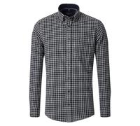 Langarmhemd CASAMODA "CASAMODA Freizeithemd kariert" Gr. 3XL, Normalgrößen, blau (dunkelblau) Herren Hemden (57628254-XXXL) dunkelblau