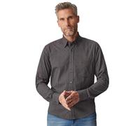 CASAMODA Freizeithemd kariert Comfort Fit Braun M