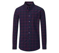 Langarmhemd CASAMODA "CASAMODA Freizeithemd kariert", Herren, Gr. 3XL, Normalgrößen, rot, 100% Baumwolle, kariert, comfort fit, Hemden (36388455-XXXL) rot