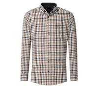 Langarmhemd CASAMODA "CASAMODA Freizeithemd kariert", Herren, Gr. XL, Normalgrößen, gelb, 100% Baumwolle, kariert, comfort fit, Hemden (65136535-XL) gelb