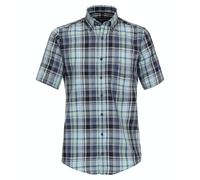 CASAMODA - Freizeithemd Kurzarm aqua bis petrol - Gr. - XL