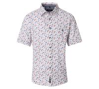 Casa Moda Freizeithemd Kurzarm Print Casual Fit – 100% Baumwolle, bedruckt – Herren L hellblau