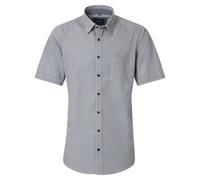 Kurzarmhemd CASAMODA "CASAMODA Freizeithemd Kurzarm Print", Herren, Gr. L, Normalgrößen, gelb, 100% Baumwolle, bedruckt, lässig geschnitten, Hemden (48233345-L) gelb