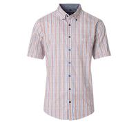Casa Moda Herrenhemd Kurzarm Casual-Fit gestreift 100% Baumwolle Gr. L