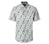 Casa Moda Casual Fit Hemd Kurzarm grün