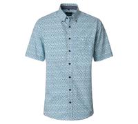 CASAMODA Freizeithemd Kurzarm Print Casual Fit Grün XL