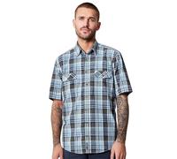 Freizeithemd Kurzarm Blau XXL