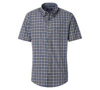 Casa Moda Short Sleeve Freizeithemd Kariert Navy - Größe L Cognac L