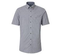 Casa Moda Kurzarmhemd kariert Herren L Dunkelblau 100% Baumwolle Comfort Fit