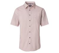 Kurzarmhemd CASAMODA "CASAMODA Freizeithemd Kurzarm Print", Herren, Gr. M, Normalgrößen, rosa (rosarot), 100% Baumwolle, bedruckt, comfort fit, Hemden (25634612-M) rosarot