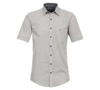 Kurzarmhemd CASAMODA "CASAMODA Freizeithemd Kurzarm Print", Herren, Gr. XL, Normalgrößen, gelb, 100% Baumwolle, bedruckt, lässig geschnitten, Hemden (51412328-XL) gelb