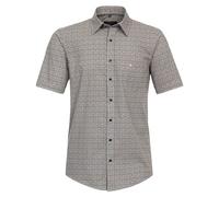 Casa Moda Kurzarmhemd Freizeithemd Print Casual Fit 100% Baumwolle Gelb Größe XXL