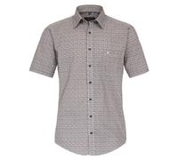 Casa Moda Hemd – Freizeithemd Print – Kurzarm, Casual Fit, Orange, Größe M, Herren