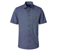 CASAMODA Freizeithemd Kurzarm Print Casual Fit Blau XL