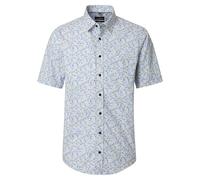 CASAMODA Freizeithemd Kurzarm Print Casual Fit Gelb XL
