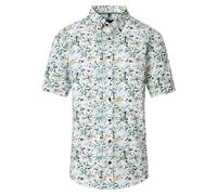 Kurzarmhemd CASAMODA "CASAMODA Freizeithemd Kurzarm Print", Herren, Gr. XL, Normalgrößen, grün, 100% Baumwolle, bedruckt, comfort fit, Hemden (82567724-XL) grün