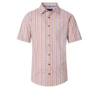 Casa Moda Herren Kurzarmhemd gestreift orange blau Comfort Fit 3XL