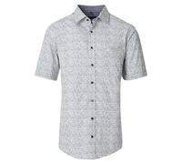 Kurzarmhemd CASAMODA "CASAMODA Freizeithemd Kurzarm Print", Herren, Gr. XXL, Normalgrößen, grün, 100% Baumwolle, bedruckt, comfort fit, Hemden (34194155-XXL) grün
