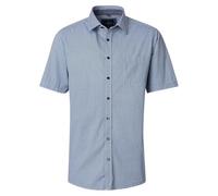 CASAMODA Freizeithemd Kurzarm Print Comfort Fit Blau 3XL