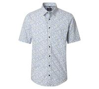 Casa Moda Kurzarmhemd Comfort Fit Print – Herren – 100% Baumwolle – Gelb – 4XL