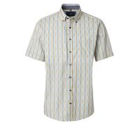 Kurzarmhemd CASAMODA "CASAMODA Freizeithemd Kurzarm Print", Herren, Gr. L, Normalgrößen, bunt (gelb), 100% Baumwolle, bedruckt, comfort fit, Hemden (94861625-L) gelb