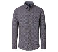Casa Moda Casual Fit Hemd braun, Bedruckt