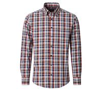 Langarmhemd CASAMODA "CASAMODA Freizeithemd Langarm kariert", Herren, Gr. XL, Normalgrößen, bunt (hellrot), 100% Baumwolle, kariert, comfort fit, Hemden (69424356-XL) hellrot