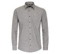 Casa Moda Freizeithemd Print – Casual Fit, Herren, 100% Baumwolle, bedruckt, Langarm – Gelb L