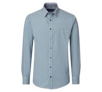 Casa Moda Hemd Kent Casual Fit – bedruckt, 100% Baumwolle, Langarm – Grün Gr. L