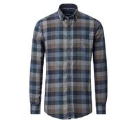 Langarmhemd CASAMODA "CASAMODA Freizeithemd Print", Herren, Gr. XXL, Normalgrößen, blau, 100% Baumwolle, bedruckt, comfort fit, Hemden (59808351-XXL) blau