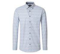 Casa Moda Casual Fit Hemd beige, Bedruckt