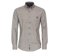 Langarmhemd CASAMODA "CASAMODA Freizeithemd Print" Gr. XXL, Normalgrößen, braun Herren Hemden (97952314-XXL) braun