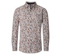 Langarmhemd CASAMODA "CASAMODA Freizeithemd Print", Herren, Gr. XXL, Normalgrößen, braun, 100% Baumwolle, bedruckt, lässig geschnitten, Hemden (67399762-XXL) braun
