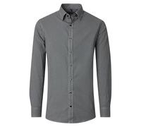 Casa Moda Herren Freizeithemd Comfort Fit – Langarm, bedruckt, 100% Baumwolle, Blau XXL