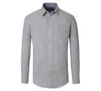 Langarmhemd CASAMODA "CASAMODA Freizeithemd Print", Herren, Gr. XXL, Normalgrößen, blau, 100% Baumwolle, bedruckt, comfort fit, Hemden (35621437-XXL) blau